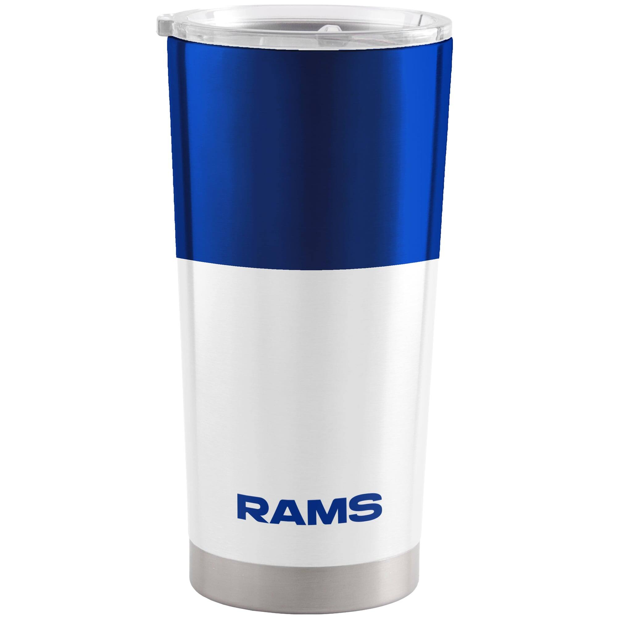 Alt View 1. Logo Brands - Los Angeles Rams 20oz. Colorblock Stainless Steel Tumbler - Multicolor.
