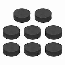 Unique Bargains - 8pcs Single Sided Speaker Isolation Feet Pads, 40x15mm Non Slip Foam Shock Absorption Pad for Amplifier - Black