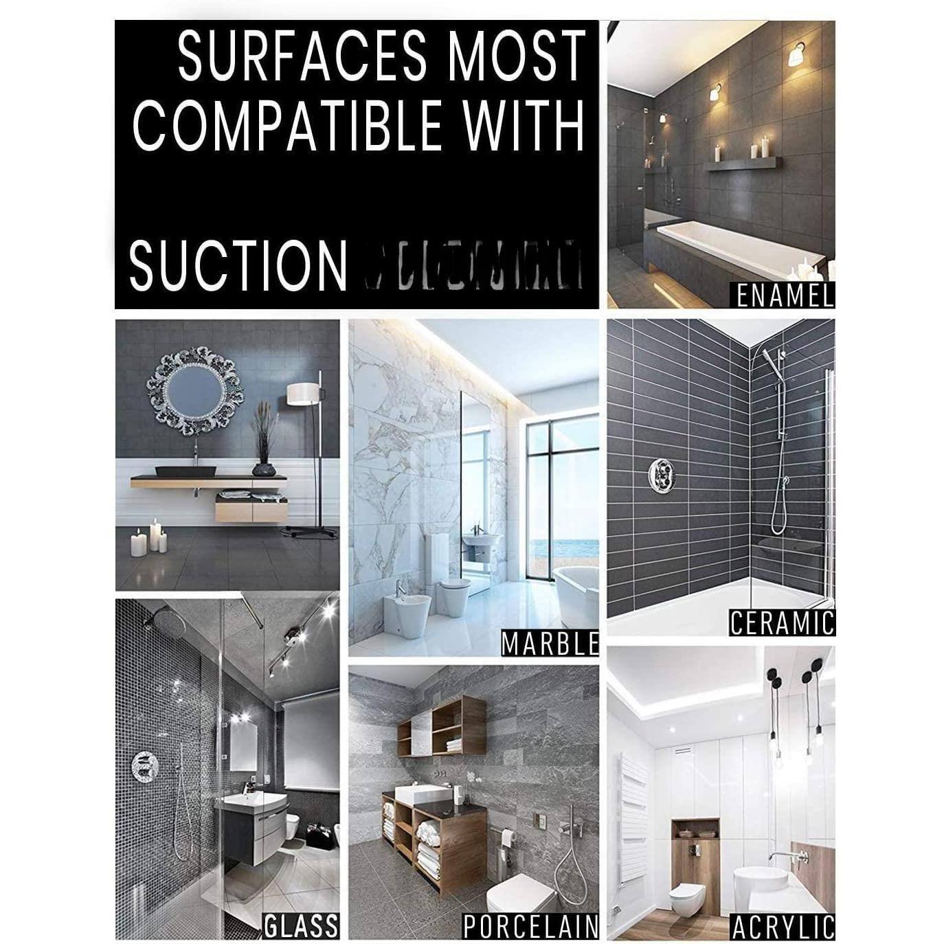 SURFACES MOST COMPATIBLE WITH SUCTION CLOCK

- ENAMEL
- MARBLE
- CERAMIC
- GLASS
- PORCELAIN
- ACRYLIC