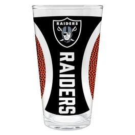 Great American Products - Las Vegas Raiders 16oz. Game Ball Pint Glass - Brown