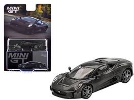 Jaguar C-X75 "Test Car" Carbon Limited Edition 1/64 Diecast Model Car by Mini GT - Black