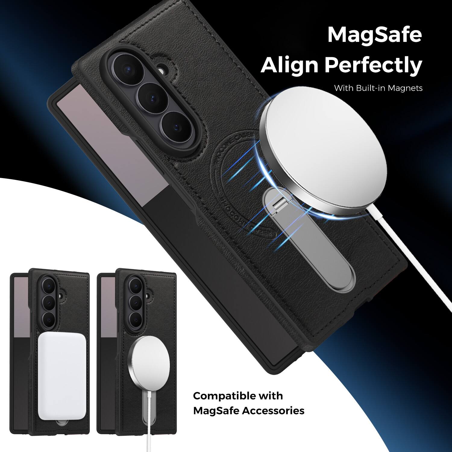 MagSafe Align Perfectly With Built-in Magnets Compatible with MagSafe Accessories