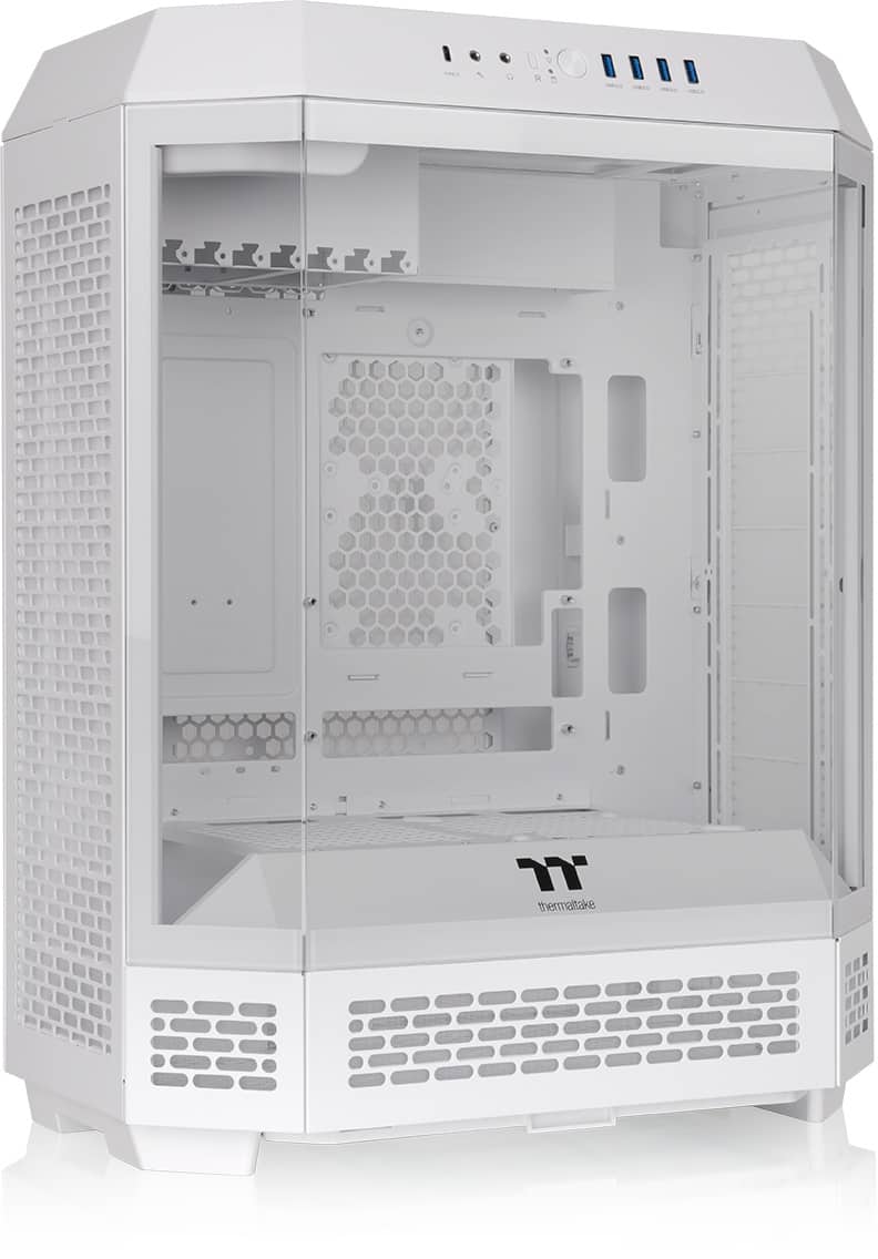Thermaltake - Tower 600 Mid Tower ATX PC Case - Snow - Front_Zoom
