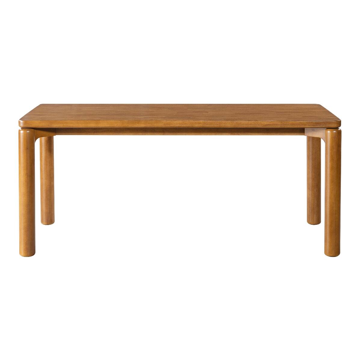 Alt View 10. Loheer - Loheer Solid Rubber Wood Dining Table, Walnut Rectangular Table for 6 to 8, 70.28 in. - Walnut.