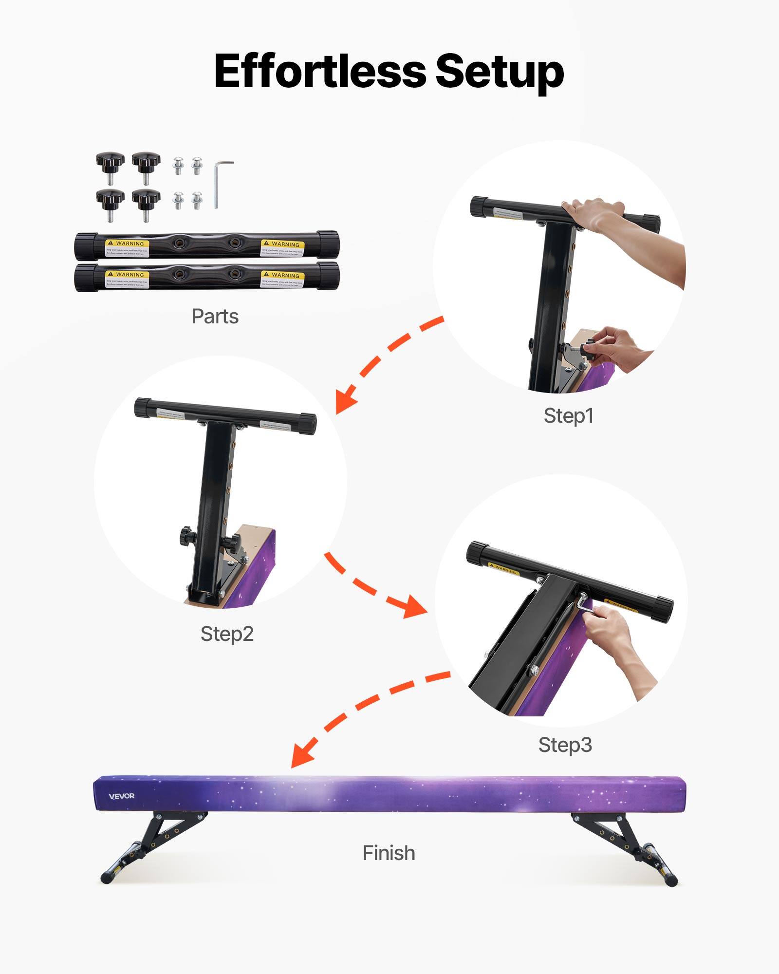 Effortless Setup

Parts

Step1

Step2

Step3

Finish