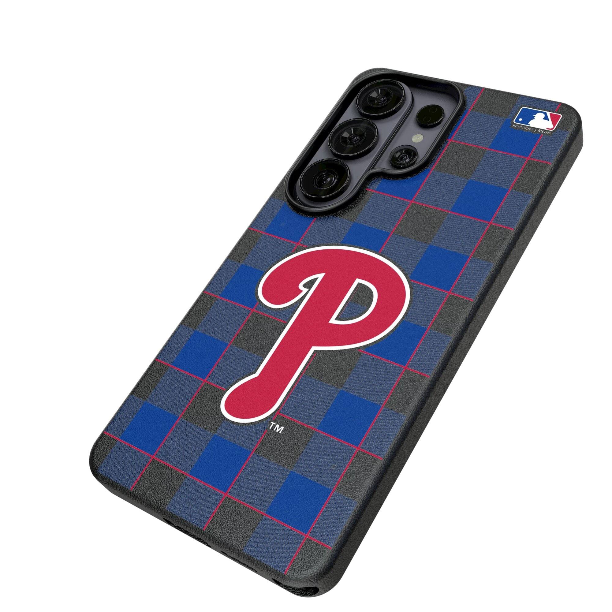 Alt View 1. Keyscaper - Plaid Galaxy Magnetic Bump Case - S25 - Black.
