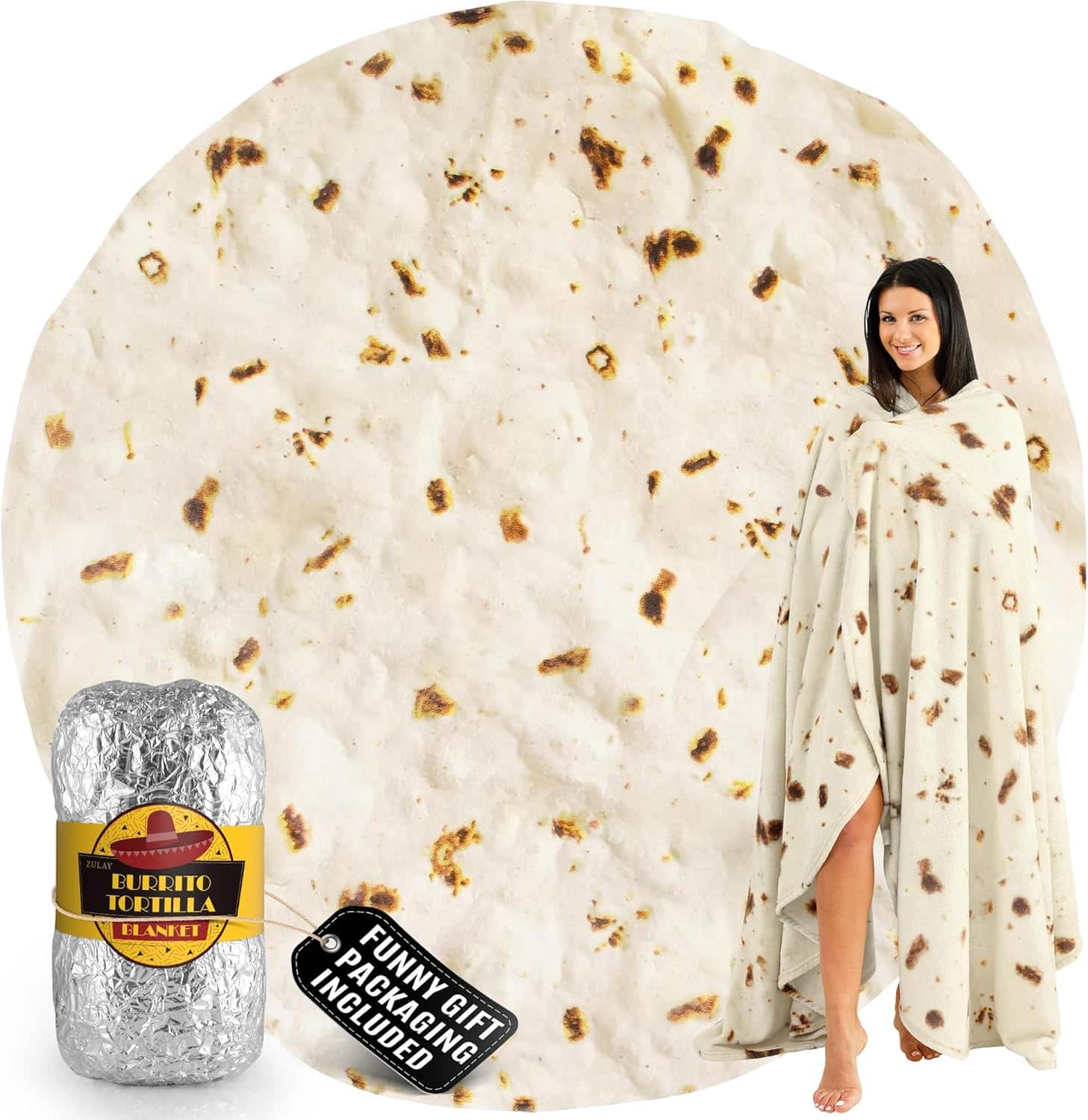 ZOLAY  
BURRITO TORTILLA BLANKET  

FUNNY GIFT PACKAGING INCLUDED