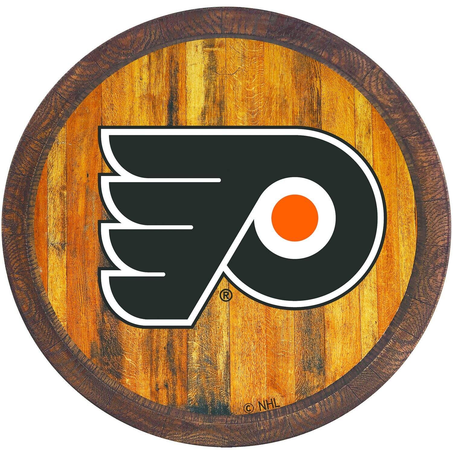 Philadelphia Flyers 21'' x 21'' Color Logo Faux Barrel Top Sign