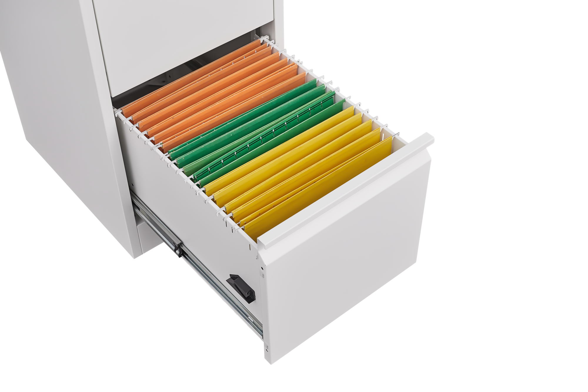 Alt View 2. GOODSILO - 3 Drawer File Cabinet with Lock - Vertical Metal Filing Cabinet for Home Office - Fits Letter/A4/Legal Size - White.