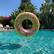 Back. Salus Brands, LLC - CocoNut Float: Juicy Watermelon Glitter - 42" Pool Float Ring, Inflatable, Anti-Leak, Durable, Party Water Accessory.