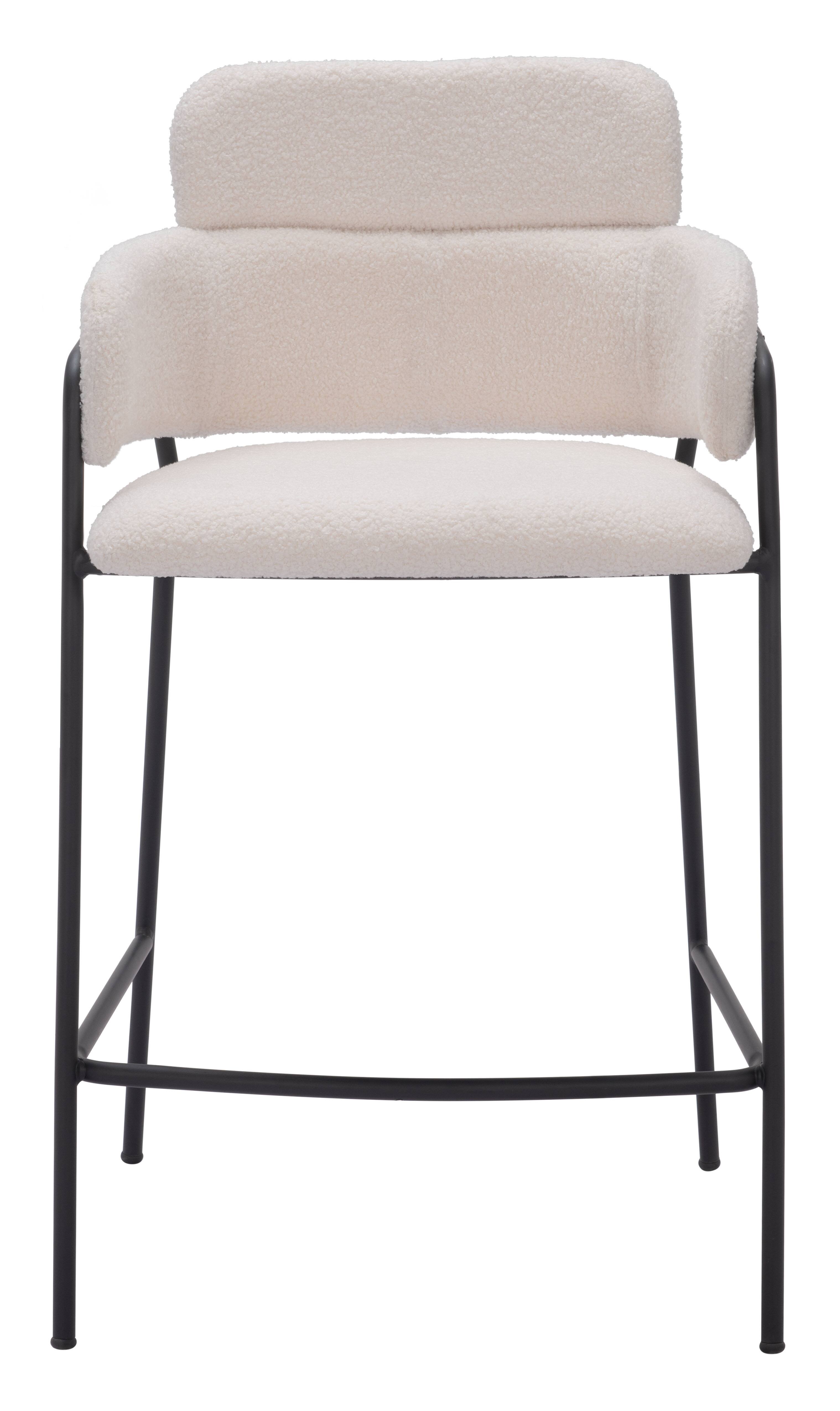 Alt View 1. Hivvago - Marcel Counter Stool (Set of 2) Cream - Cream.
