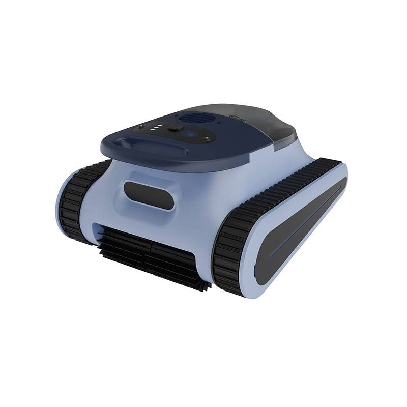 Alt View 5. Loheer - Loheer Cordless Robotic Pool Cleaner for In-Ground Pools up to 2150 sq.ft, App Control, Floor & Wall - Blue.