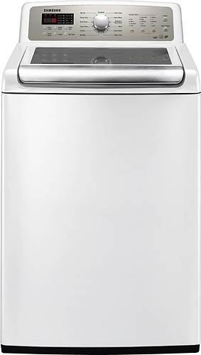  Samsung - 4.8 Cu. Ft. 13-Cycle High-Efficiency Top-Loading Washer - White