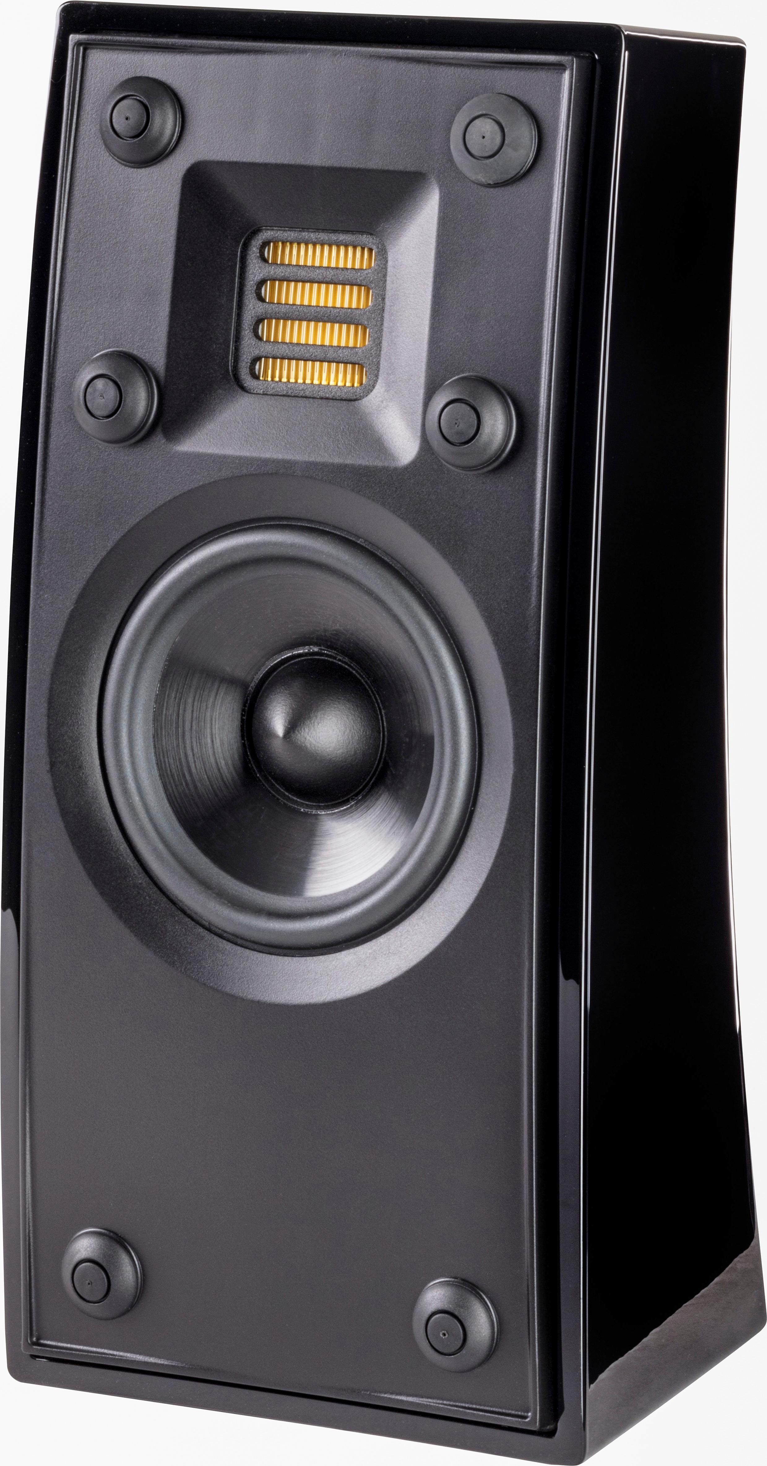 Alt View 11. MartinLogan - Motion 3-1/2" 50-Watt Passive 2-Way Bookshelf Speaker (Each) - Gloss black.