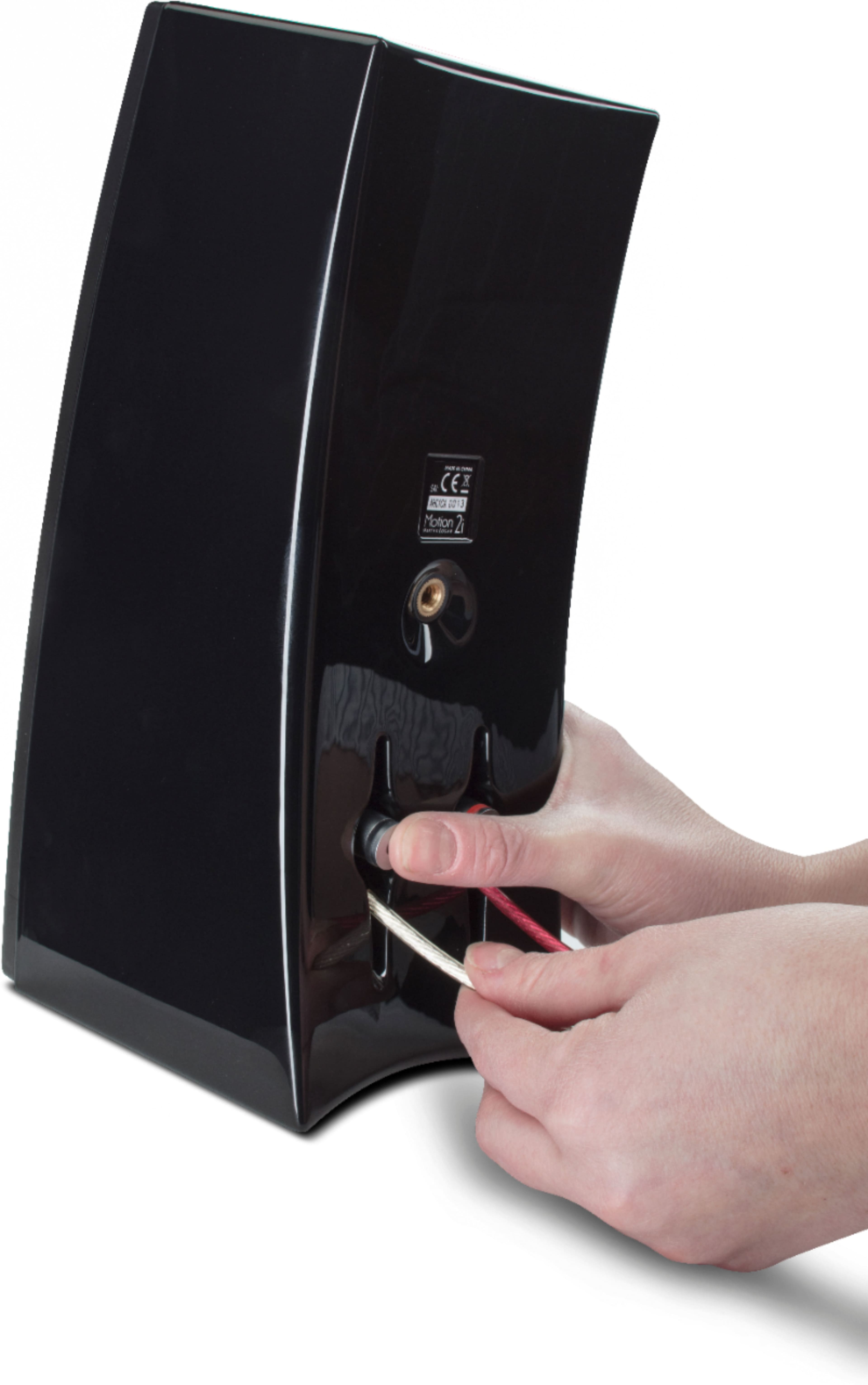 Alt View 17. MartinLogan - Motion 3-1/2" 50-Watt Passive 2-Way Bookshelf Speaker (Each) - Gloss black.