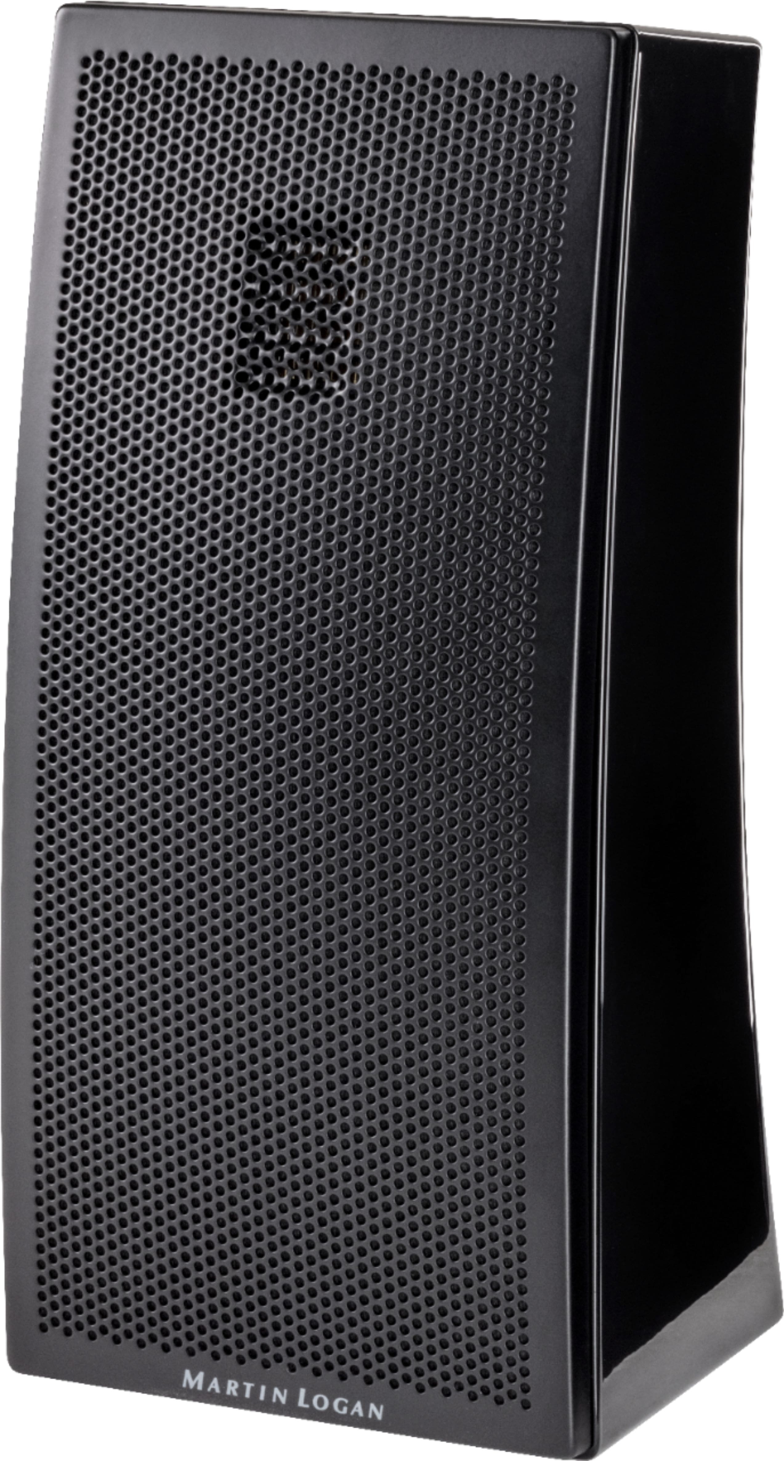 Left. MartinLogan - Motion 3-1/2" 50-Watt Passive 2-Way Bookshelf Speaker (Each) - Gloss black.