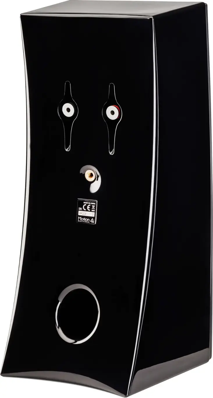 Alt View 15. MartinLogan - Motion 4" 75-Watt Passive 2-Way Bookshelf Speaker (Each) - Gloss black.
