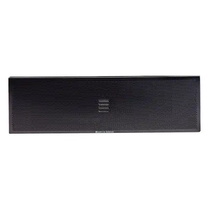 Front. MartinLogan - Motion 3-1/2" 65-Watt Passive 2-Way Center-Channel Speaker - Gloss black.