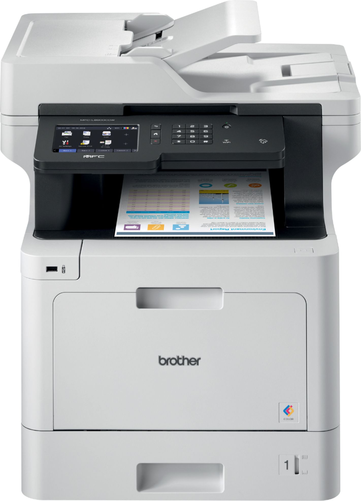 Brother MFC-L8900CDW Wireless Color All-in-One Laser Printer White