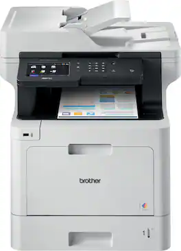Brother - MFC-L8900CDW Wireless Color All-in-One Laser Printer with with Duplex Print, Scan, and Copy, Great for Business - White