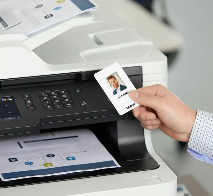 Alt View 16. Brother - MFC-L8900CDW Wireless Color All-in-One Laser Printer - White.