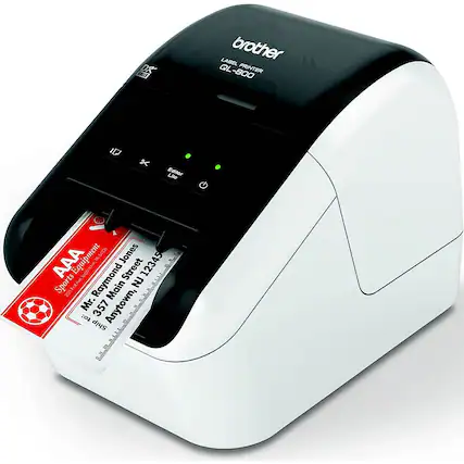 Front. Brother - QL-800 Label Printer - White/Black.