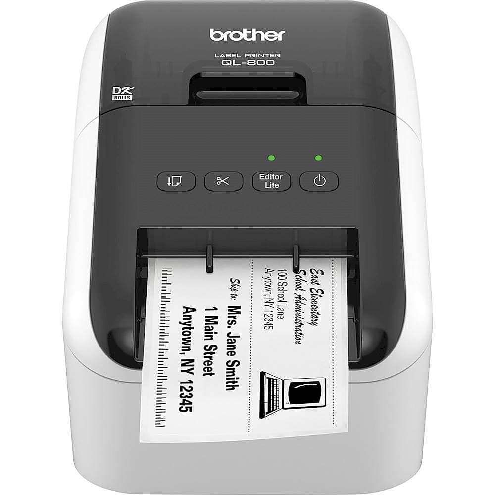 Alt View 1. Brother - QL-800 Label Printer - White/Black.