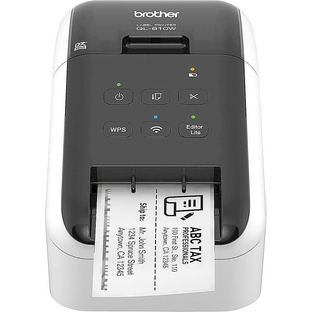 Alt View 1. Brother - Brother QL-810W Ultra-Fast Label Printer with Wireless Networking - White/Black.