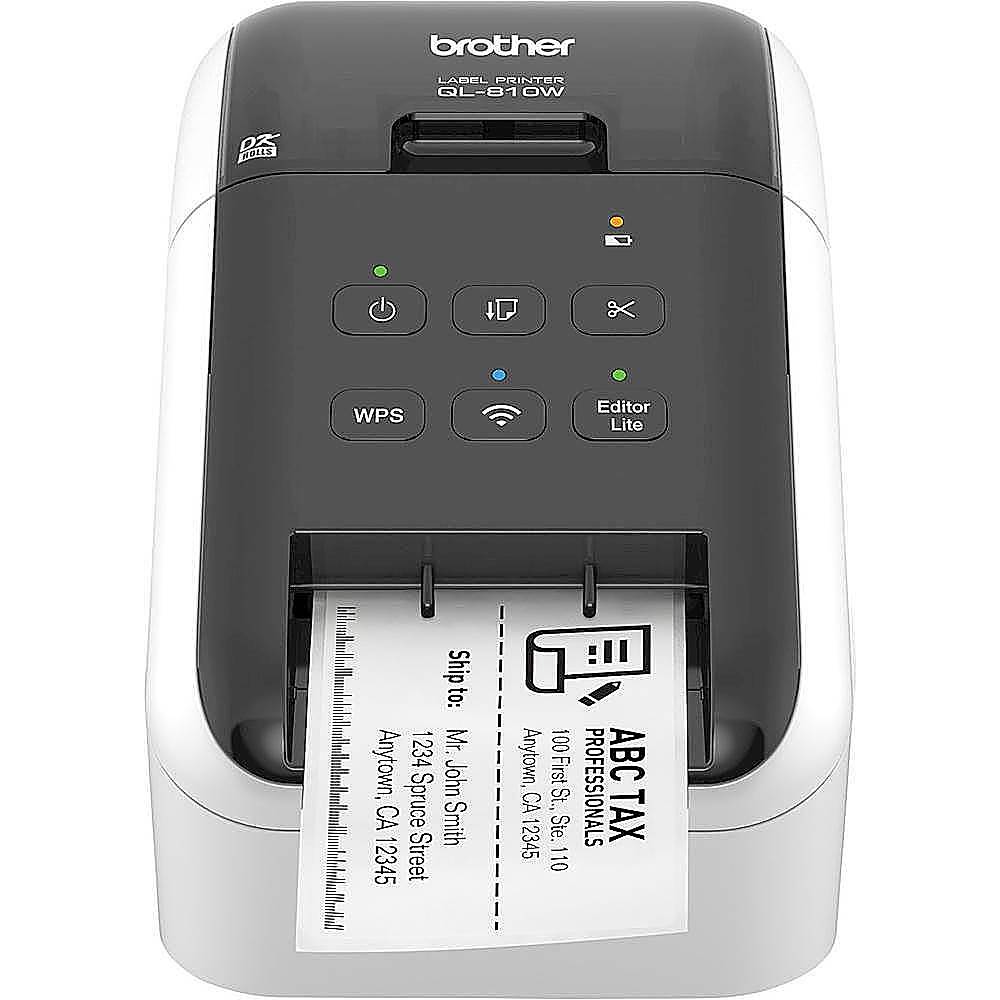 Alt View 1. Brother - Brother QL-810W Ultra-Fast Label Printer with Wireless Networking - White/Black.