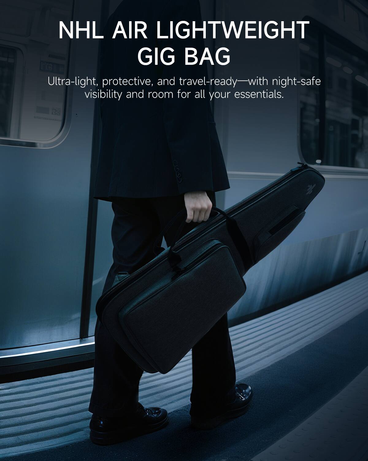 NHL AIR LIGHTWEIGHT GIG BAG  
Ultra-light, protective, and travel-ready—with night-safe visibility and room for all your essentials.