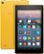 Front Zoom. Amazon - Fire - 7" - Tablet - 8GB 7th Generation, 2017 Release - Canary Yellow.