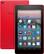 Front. Amazon - Fire 7 - 7" - Tablet - 16GB 7th Generation, 2017 Release - Punch Red.