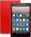 Front. Amazon - Fire HD 8 - 8" - Tablet - 16GB 7th Generation, 2017 Release - Punch Red.