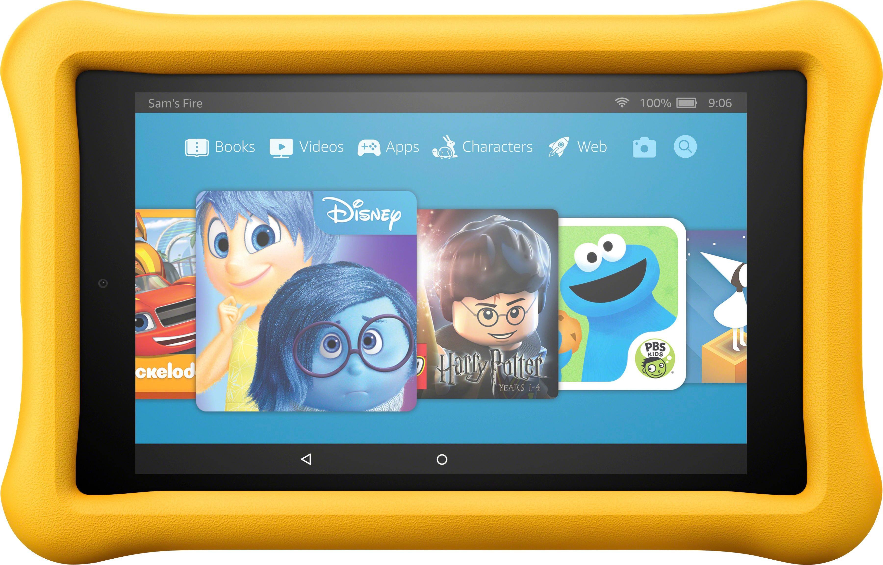 Amazon - Fire HD 8 Kids Edition - 8" - Tablet - 32GB 7th Generation, 2017 Release - Yellow - Larger Front