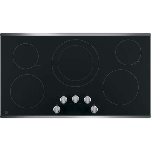 GE - 36 Built-In Electric Cooktop - Stainless steel was $789.99 now $499.99 (37.0% off)