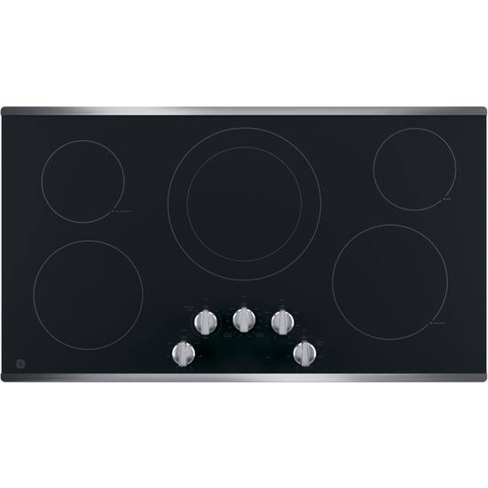 Ge 36 Built In Electric Cooktop Stainless Steel Jp3036slss Best Buy