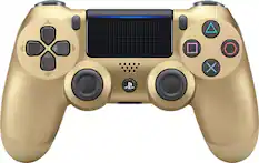 Front. Sony - DualShock 4 Wireless Controller for Sony PlayStation 4 - Gold.