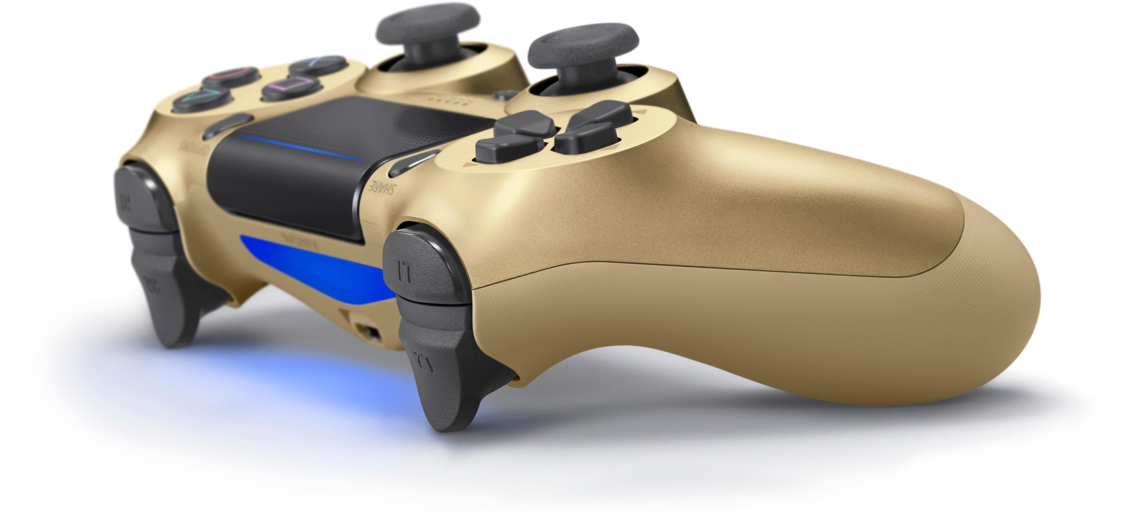 ps4 controller white and gold