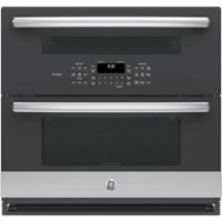 GE Profile - 30" Built-In Double Electric Convection Wall Oven - Stainless Steel - Front_Zoom