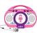 Front. Singing Machine - Tabeoke Portable Bluetooth Karaoke System - Pink/Purple.