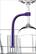 Angle Standard. Quirky - Tether Stemware Saver (4-Pack) - Purple.
