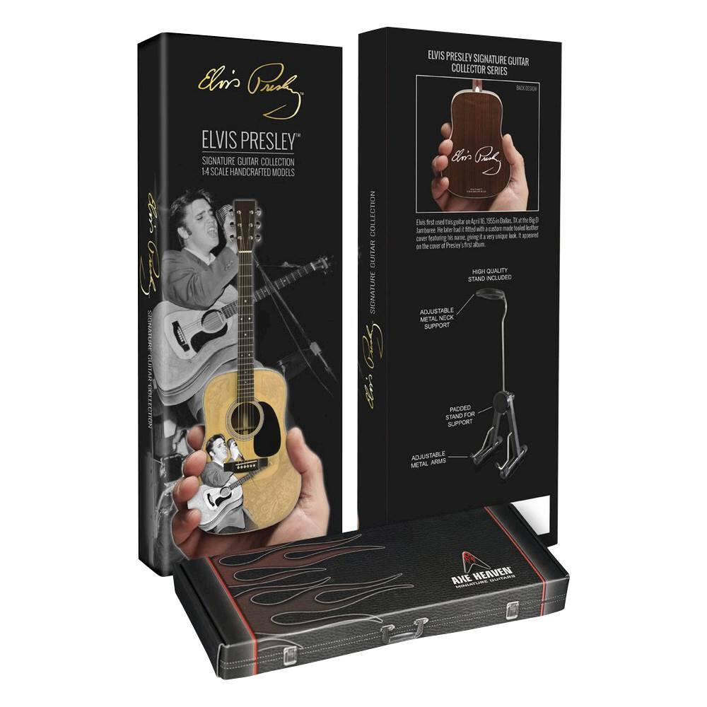 Alt View 11. Axe Heaven - Elvis Presley 55’ Tribute Acoustic Mini Guitar Model.