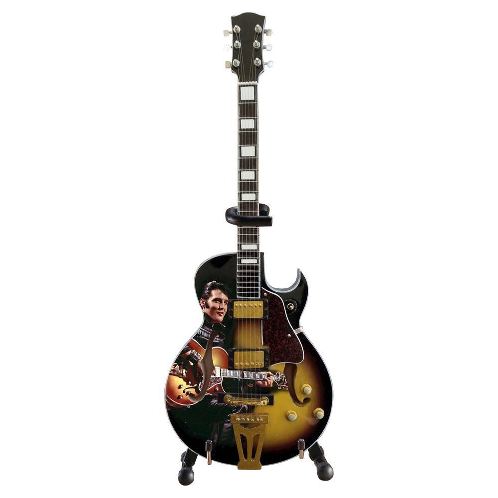 Front. Axe Heaven - Elvis Presley 68’ Special Hollow Body Mini Guitar.