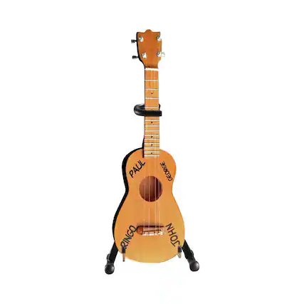 Front. Axe Heaven - Classic Soprano Ukulele Miniature Model - Natural.