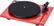 Front. Pro-Ject - Essential Stereo Turntable - High-gloss red.