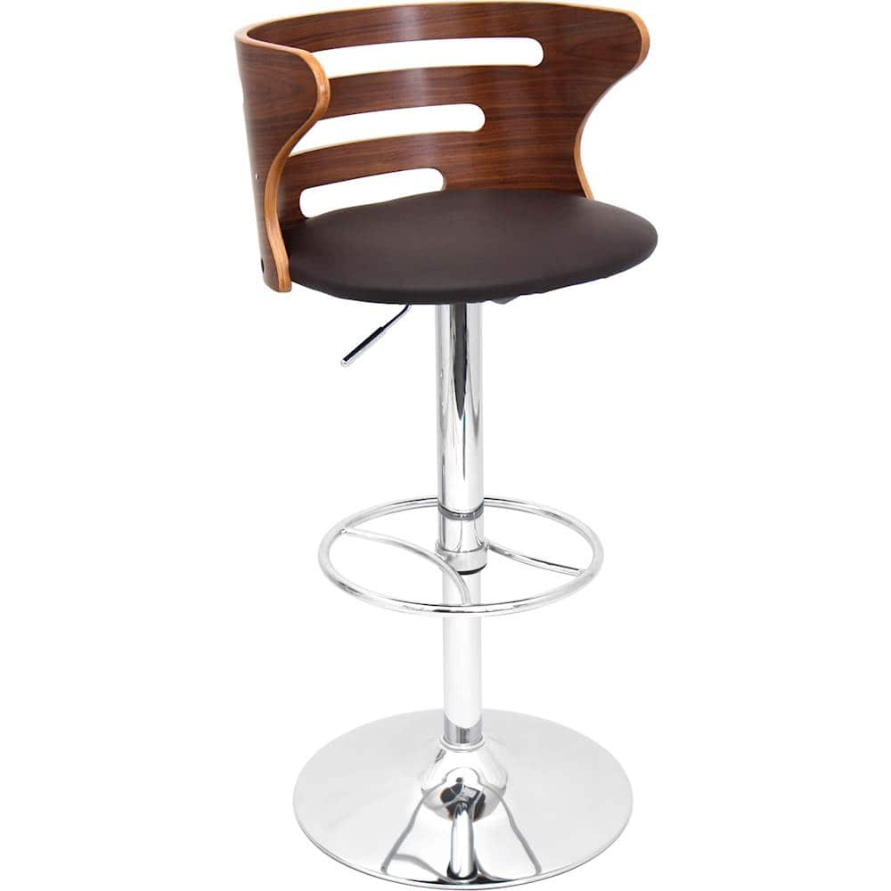 Angle View: LumiSource - Cosi PU Leather Barstool - Brown