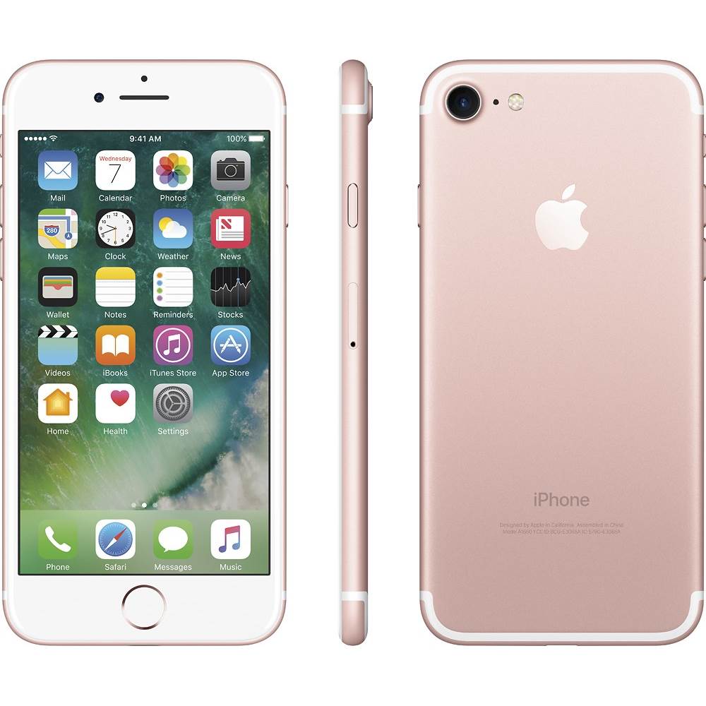 Best Buy Apple Pre Owned Iphone 7 4g Lte With 32gb Cell Phone Unlocked Rose Gold 7 32gb Rose Gold Rb