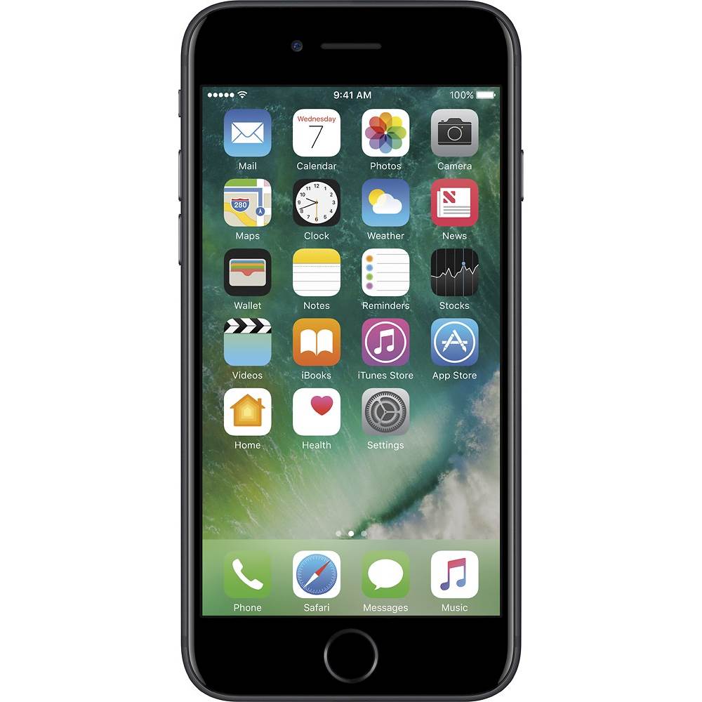 Best Buy Apple Pre Owned Iphone 7 4g Lte With 32gb Cell Phone Unlocked Black 7 32gb Black Rb