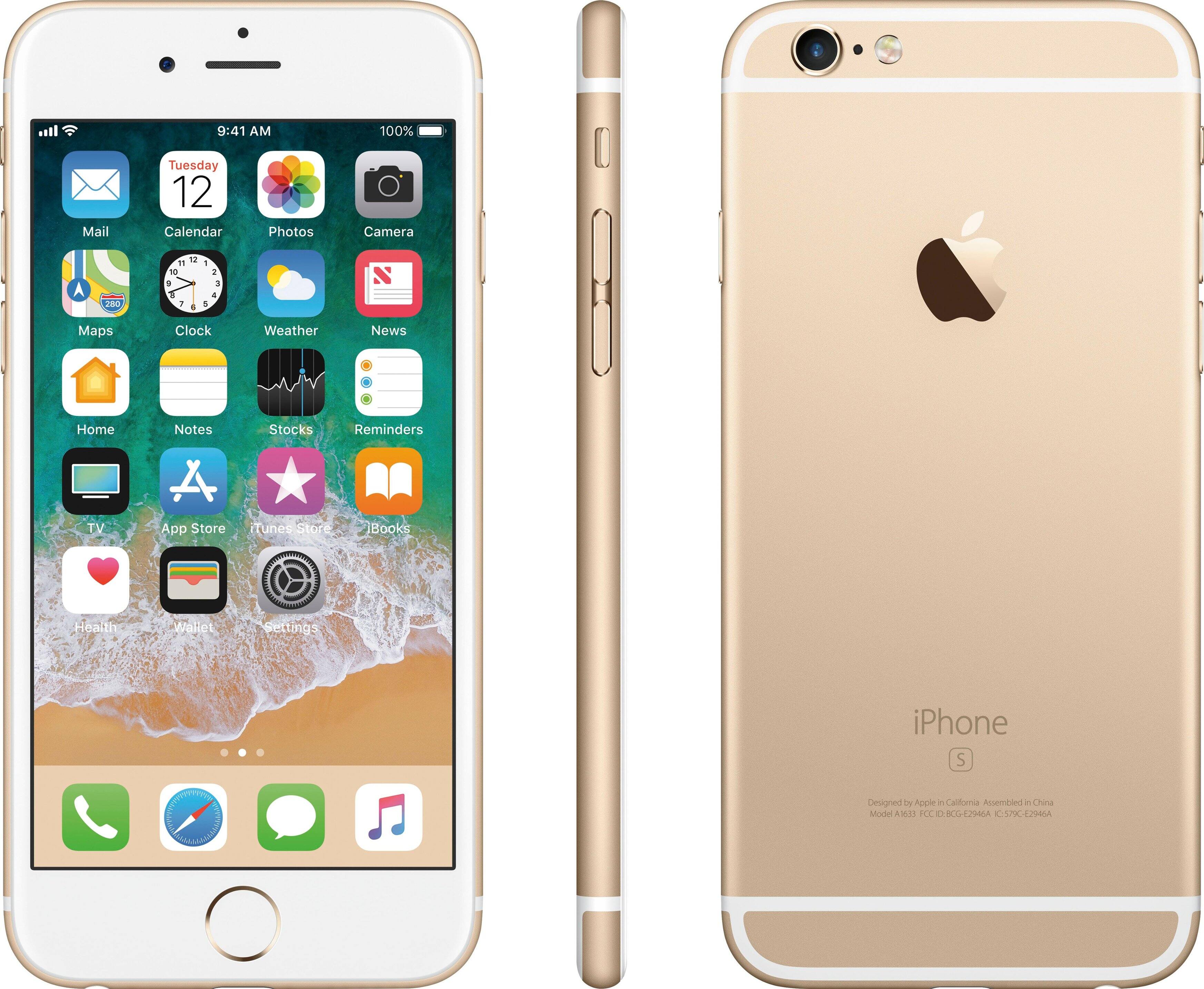 メール便に限り送料無料！！ iPhone 6s Gold 16GB (本体のみ) - 通販