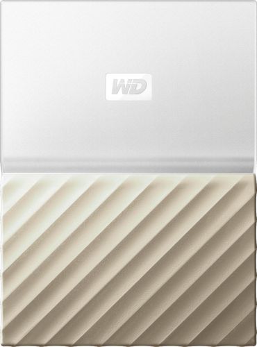  WD - My Passport Ultra 1TB External USB 3.0 Portable Hard Drive - White-gold